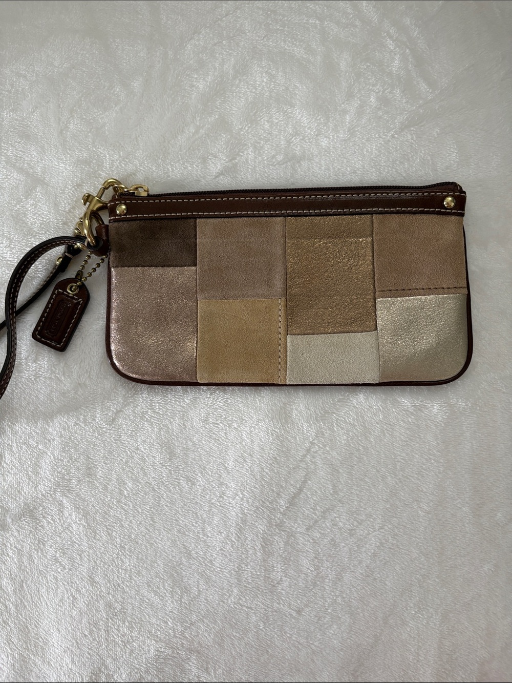 Coach Patchwork Wristlet - Picture 2 of 14
